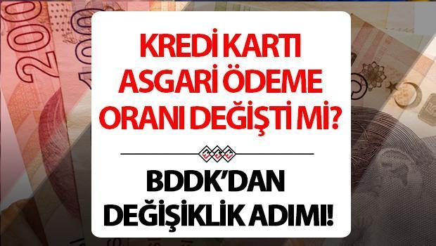 Kredi kartı asgari ödeme payı terfi etti mi, yüzde kaç oldu? BDDK’dan limite gore değişim adımı!