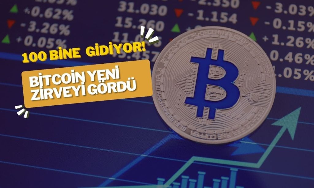 Bitcoin’de Yeni Üstün dereceli! 100 Bin Dolara Ramak Kaldı | Paratic